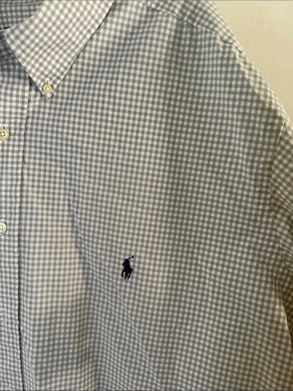 Polo by Ralph Lauren Light Blue Micro-Check Button-Down Shirt